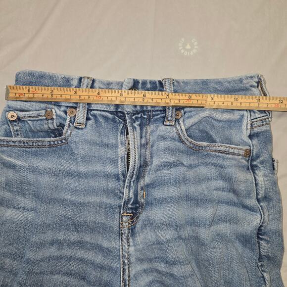 American Eagle Womens 000 Jeans Curvy Super High Rise Baggy Wide Leg Cargo - Picture 14 of 16